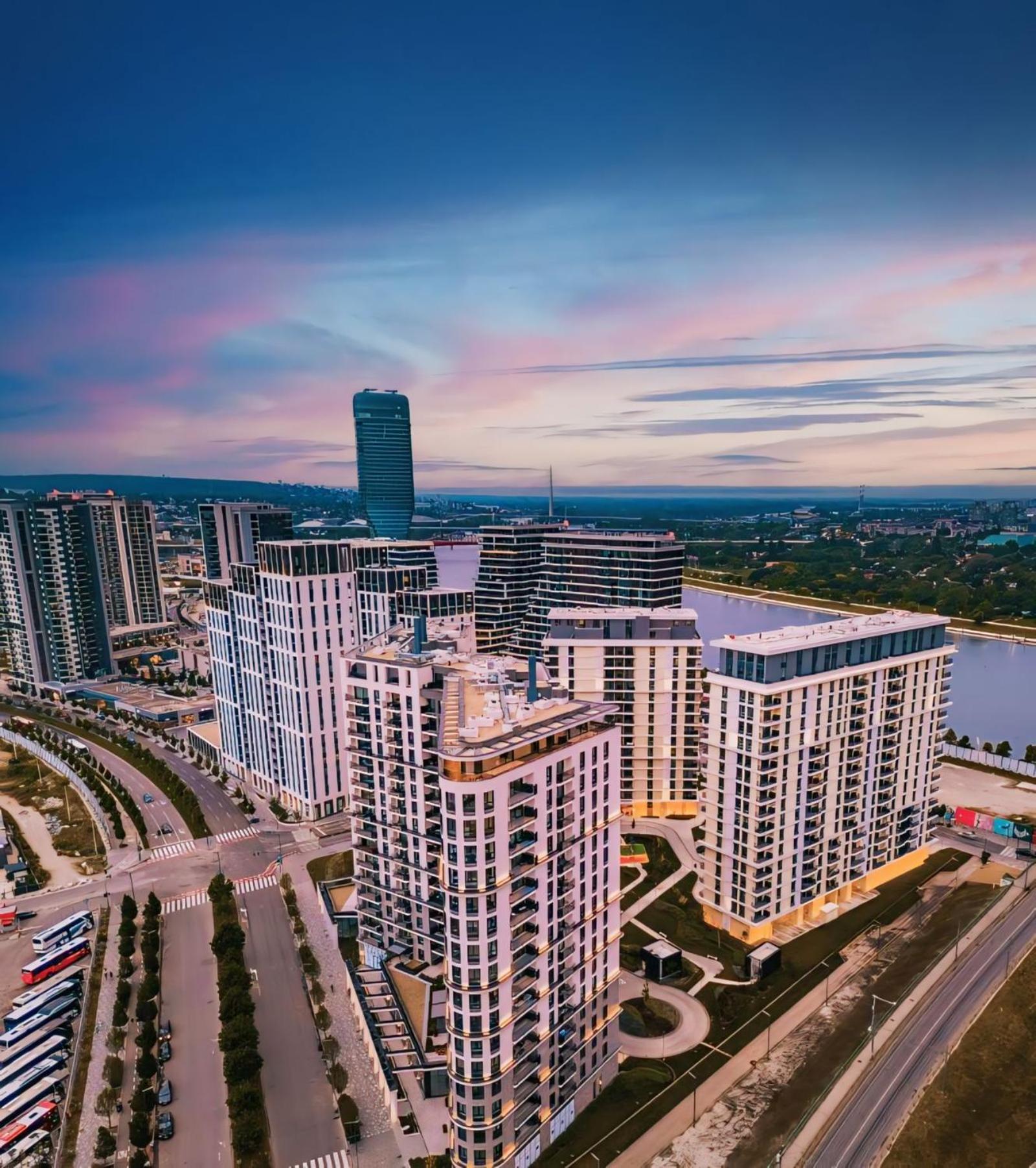 Belgrade Waterfront 16Th Fl Lux Apt. W/ City View ภายนอก รูปภาพ