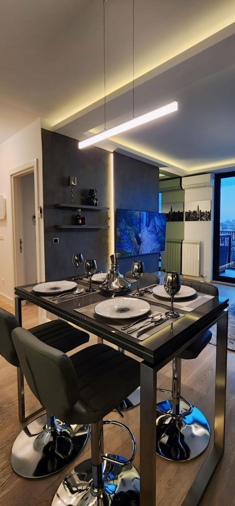 Belgrade Waterfront 16Th Fl Lux Apt. W/ City View ภายนอก รูปภาพ