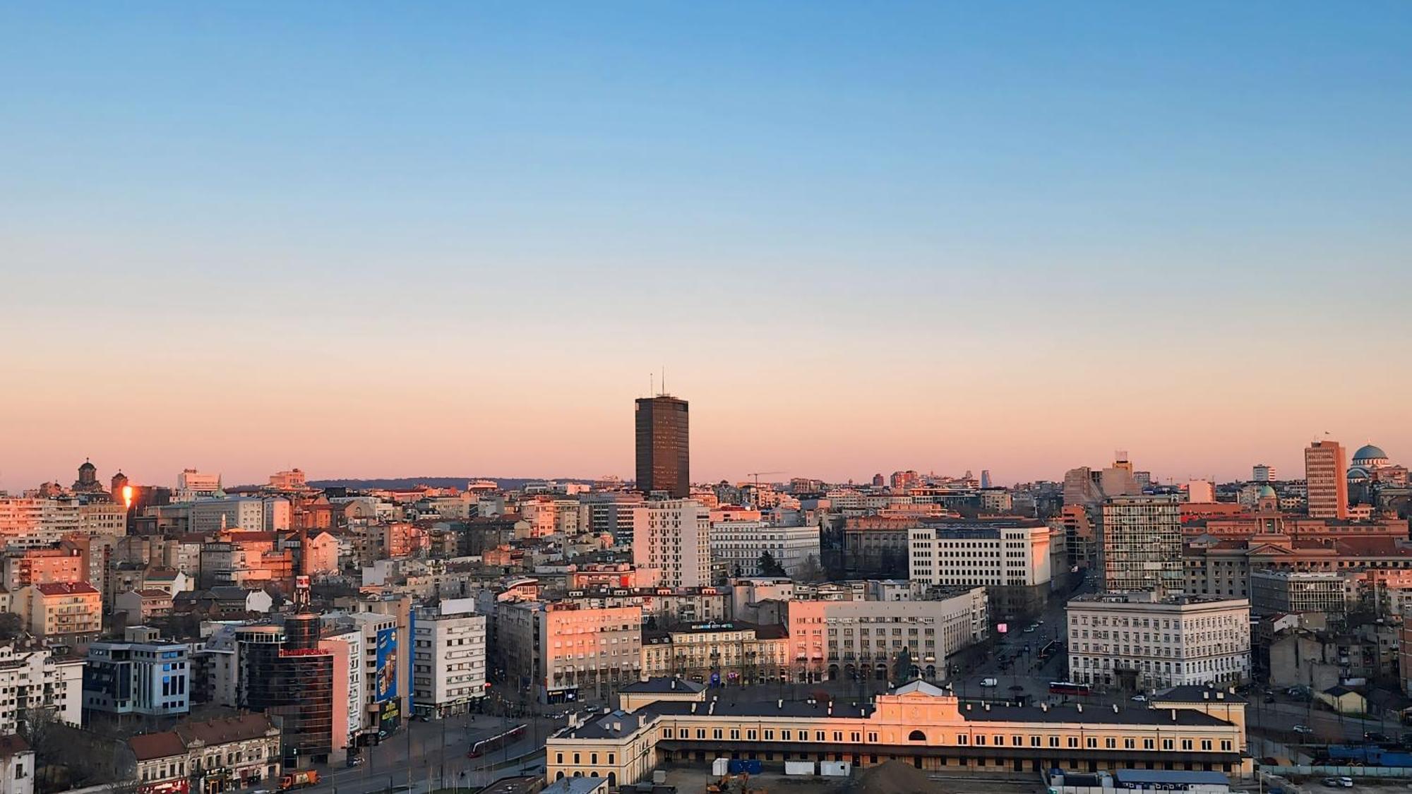 Belgrade Waterfront 16Th Fl Lux Apt. W/ City View ภายนอก รูปภาพ